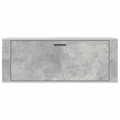 Betoninharmaa seinäkenkäkaappi Cirap 100x35x38cm (puinen)
