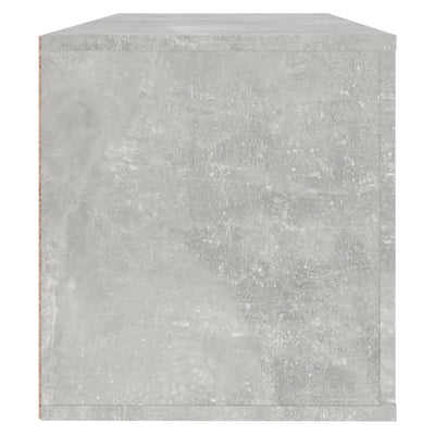 Seinäkenkäkaappi betoninharmaa 100x35x38 cm tekninen puu