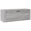 Seinäkenkäkaappi harmaa Sonoma 100x35x38 cm tekninen puu