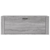 Seinäkenkäkaappi harmaa Sonoma 100x35x38 cm tekninen puu