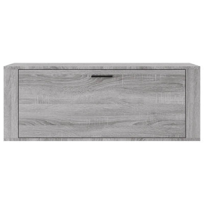 Seinäkenkäkaappi harmaa Sonoma 100x35x38 cm tekninen puu