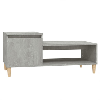 Sohvapöytä betoninharmaa 100x50x45 cm tekninen puu