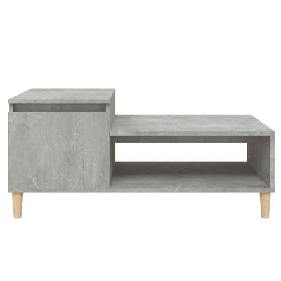 Sohvapöytä betoninharmaa 100x50x45 cm tekninen puu