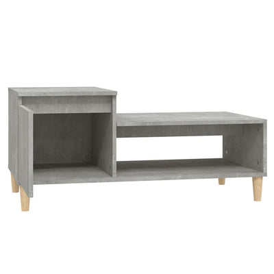 Sohvapöytä betoninharmaa 100x50x45 cm tekninen puu