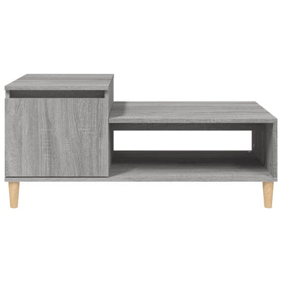 Sohvapöytä harmaa Sonoma 100x50x45 cm tekninen puu