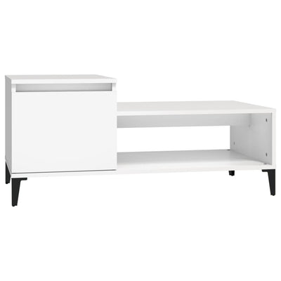 Valkoinen sohvapöytä Marghiola 100x50x45cm (puinen)