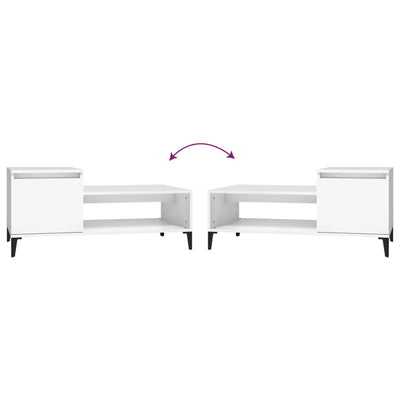 Valkoinen sohvapöytä Marghiola 100x50x45cm (puinen)