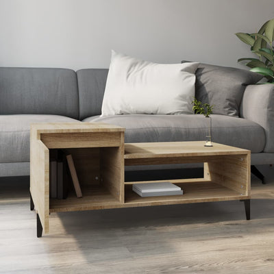 Sohvapöytä Sonoma-tammi 100x50x45 cm tekninen puu