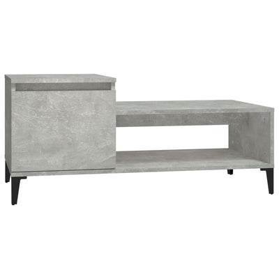 Sohvapöytä betoninharmaa 100x50x45 cm tekninen puu
