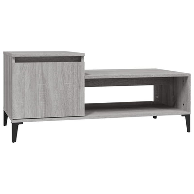 Sohvapöytä harmaa Sonoma 100x50x45 cm tekninen puu