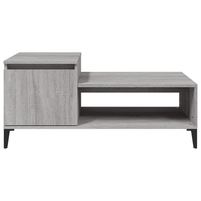 Sohvapöytä harmaa Sonoma 100x50x45 cm tekninen puu