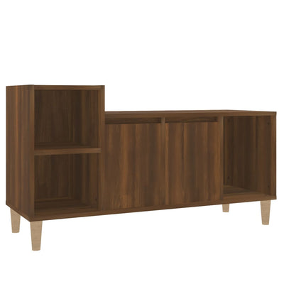 TV-taso ruskea tammi 100x35x55 cm tekninen puu