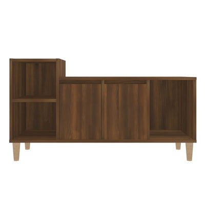 TV-taso ruskea tammi 100x35x55 cm tekninen puu
