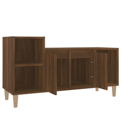 TV-taso ruskea tammi 100x35x55 cm tekninen puu