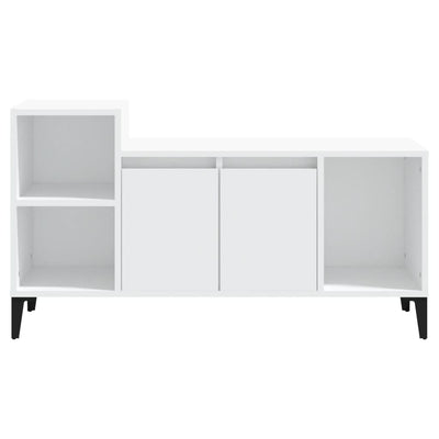 TV-taso valkoinen 100x35x55 cm tekninen puu