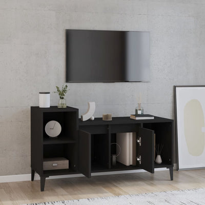 TV-taso musta 100x35x55 cm tekninen puu