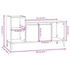 TV-taso musta 100x35x55 cm tekninen puu