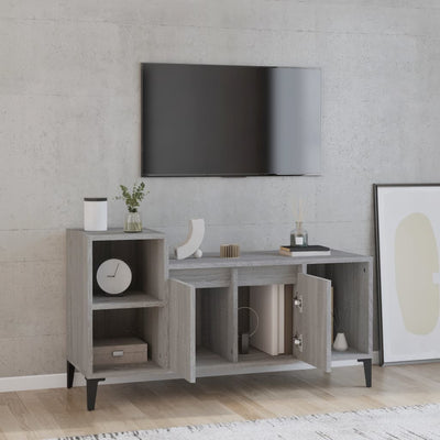 TV-taso harmaa Sonoma 100x35x55 cm tekninen puu