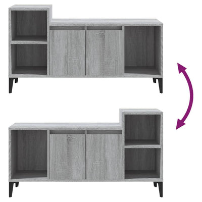 TV-taso harmaa Sonoma 100x35x55 cm tekninen puu