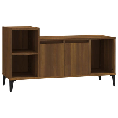 TV-taso ruskea tammi 100x35x55 cm tekninen puu