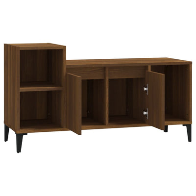 TV-taso ruskea tammi 100x35x55 cm tekninen puu