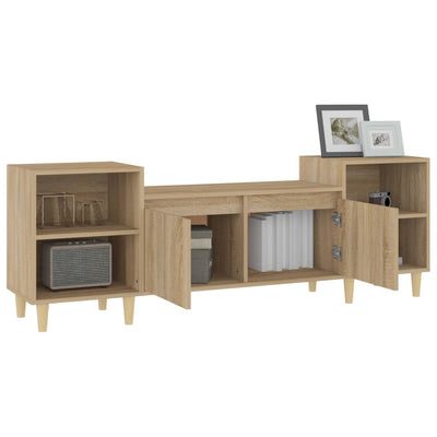 TV-taso Sonoma-tammi 160x35x55 cm tekninen puu
