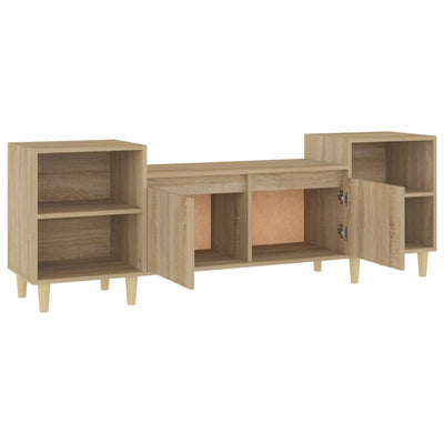 TV-taso Sonoma-tammi 160x35x55 cm tekninen puu