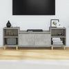 TV-taso betoninharmaa 160x35x55 cm tekninen puu