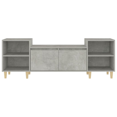 TV-taso betoninharmaa 160x35x55 cm tekninen puu