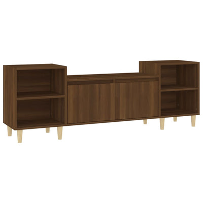 TV-taso ruskea tammi 160x35x55 cm tekninen puu