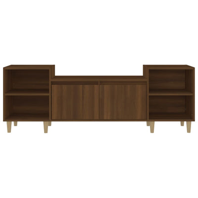 TV-taso ruskea tammi 160x35x55 cm tekninen puu