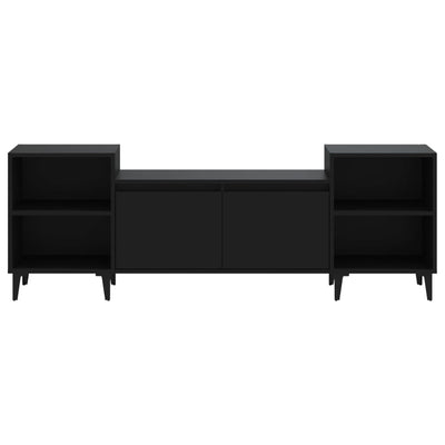 TV-taso musta 160x35x55 cm tekninen puu