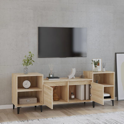 TV-taso Sonoma-tammi 160x35x55 cm tekninen puu