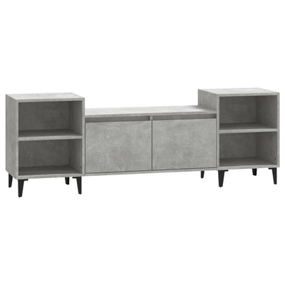 TV-taso betoninharmaa 160x35x55 cm tekninen puu