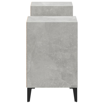 TV-taso betoninharmaa 160x35x55 cm tekninen puu