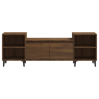 TV-taso ruskea tammi 160x35x55 cm tekninen puu