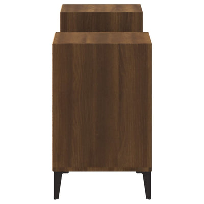 TV-taso ruskea tammi 160x35x55 cm tekninen puu