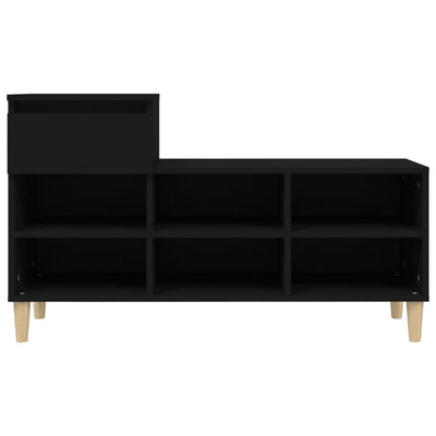 Kenkäkaappi musta 102x36x60 cm tekninen puu