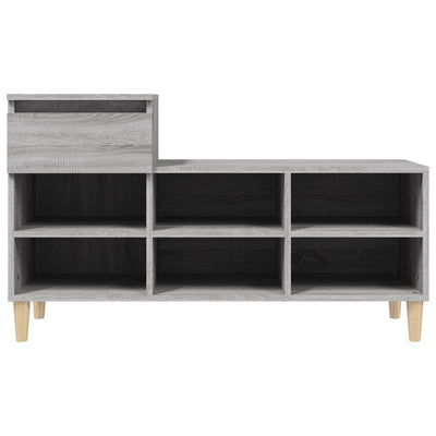 Kenkäkaappi harmaa Sonoma 102x36x60 cm tekninen puu