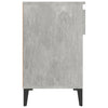 Kenkäkaappi betoninharmaa 102x36x60 cm tekninen puu