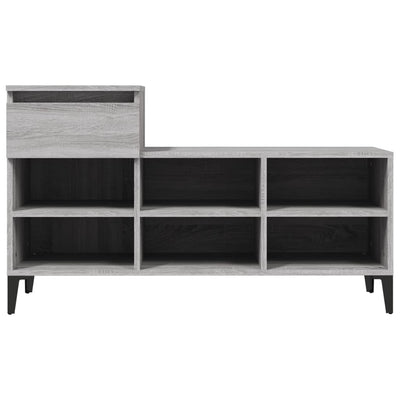 Kenkäkaappi harmaa Sonoma 102x36x60 cm tekninen puu