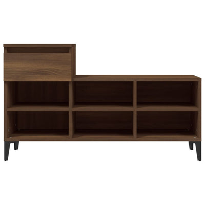 Kenkäkaappi ruskea tammi 102x36x60 cm tekninen puu