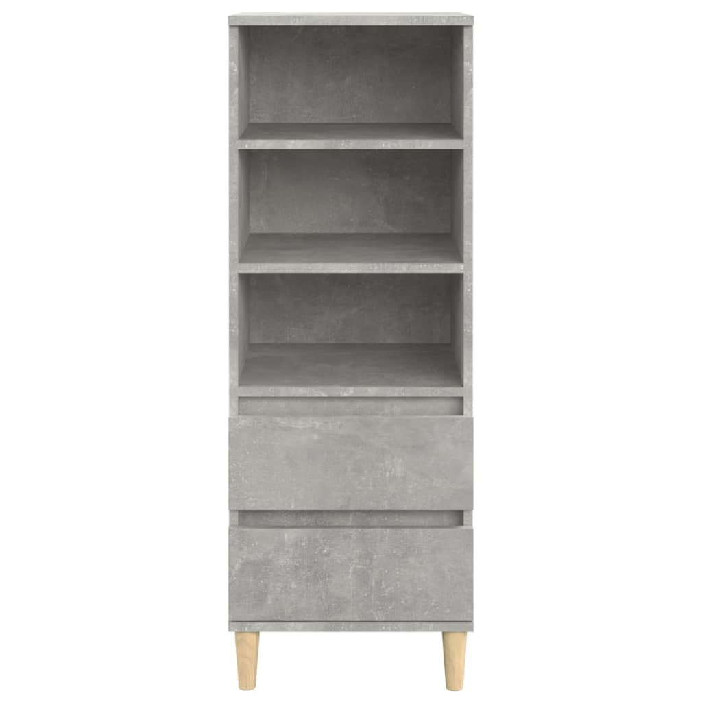 Betoninharmaa kaappi Pazona 40x36x110cm (puinen)