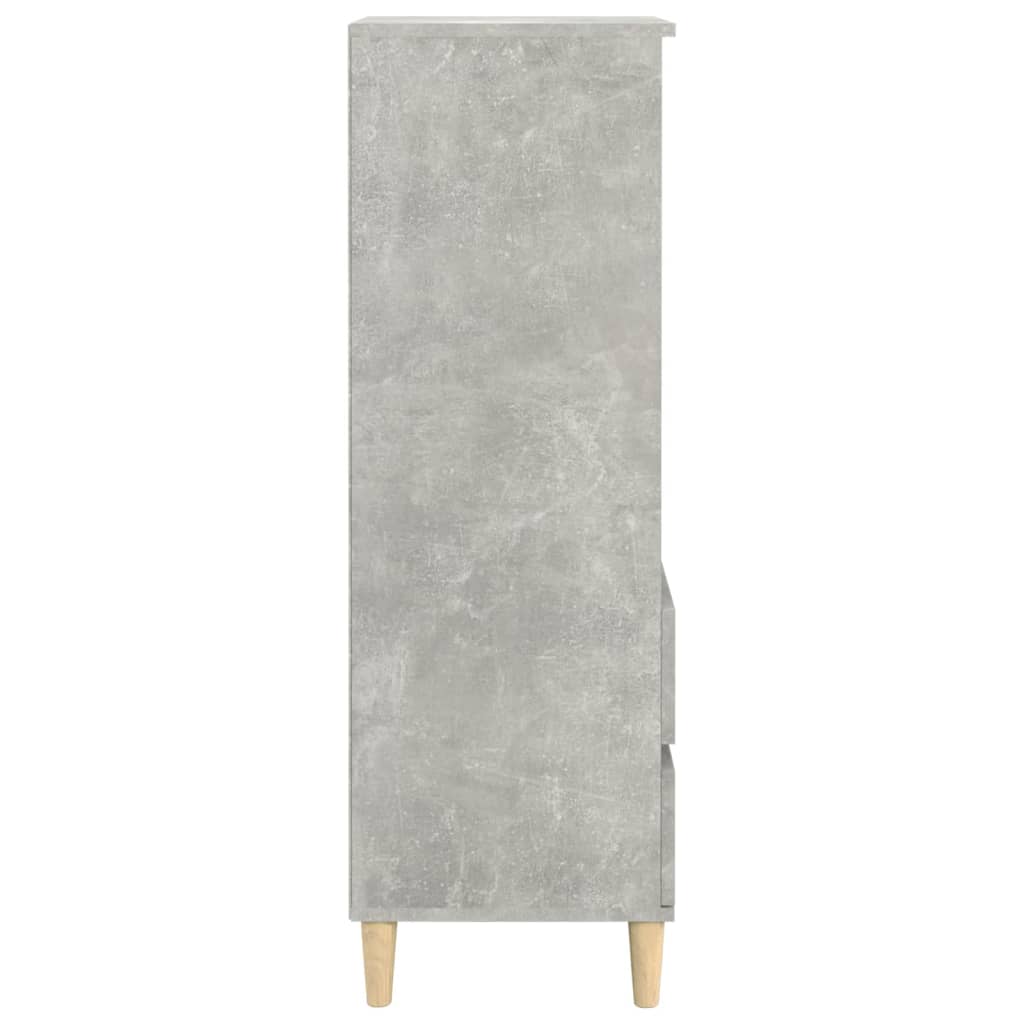 Betoninharmaa kaappi Pazona 40x36x110cm (puinen)
