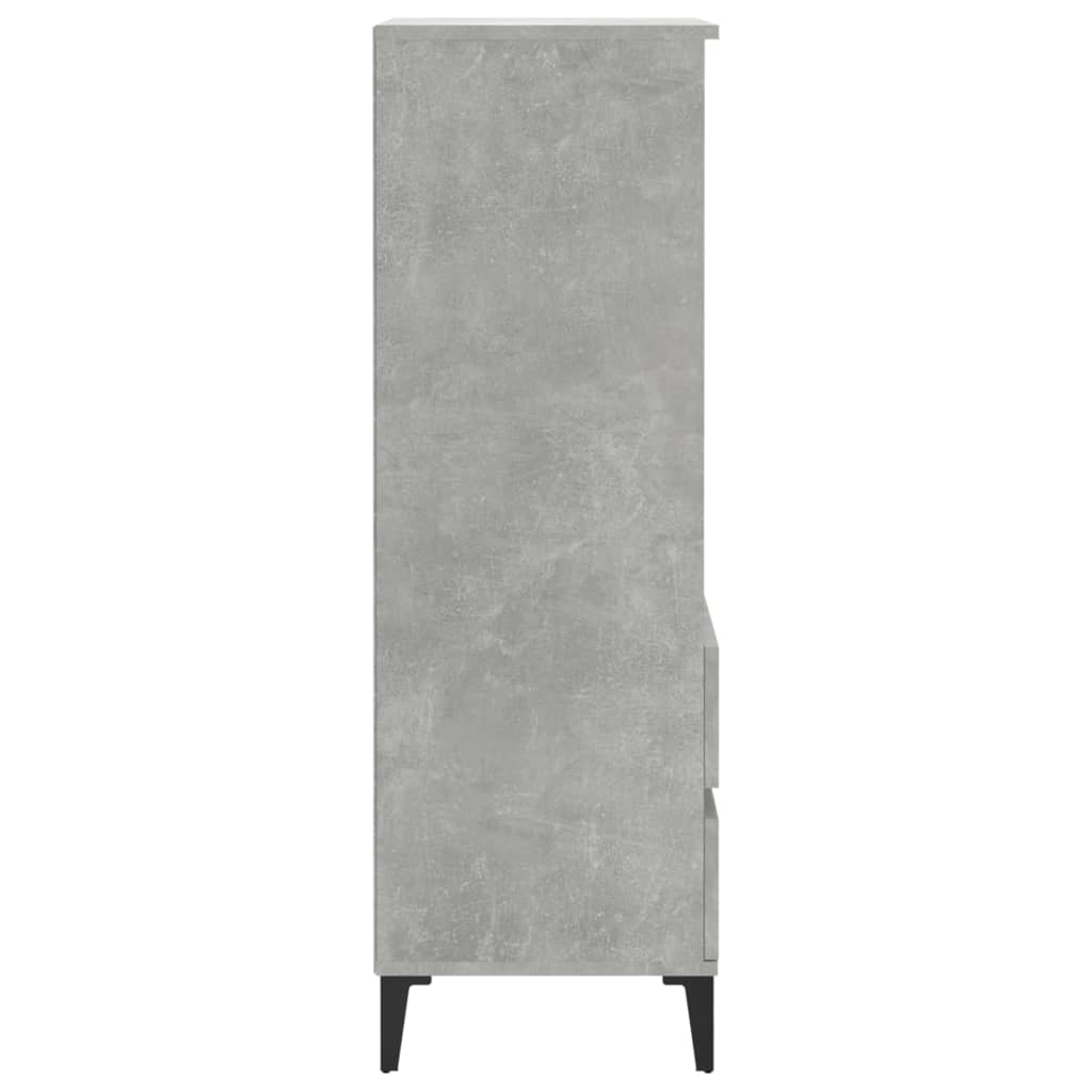 Betoninharmaa kaappi Carolee 40x36x110cm (puinen)