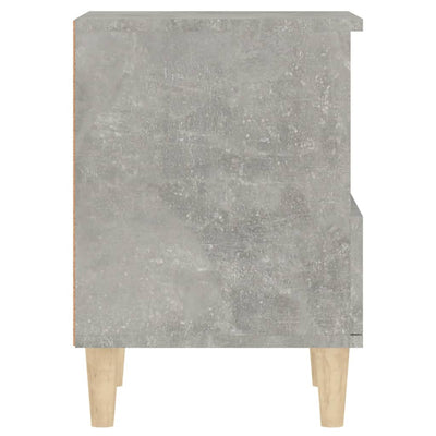 Yöpöydät 2 kpl betoninharmaa 40x35x50 cm
