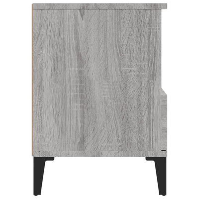 Yöpöydät 2 kpl harmaa Sonoma 40x35x50 cm