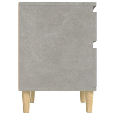 Yöpöydät 2 kpl betoninharmaa 40x35x50 cm
