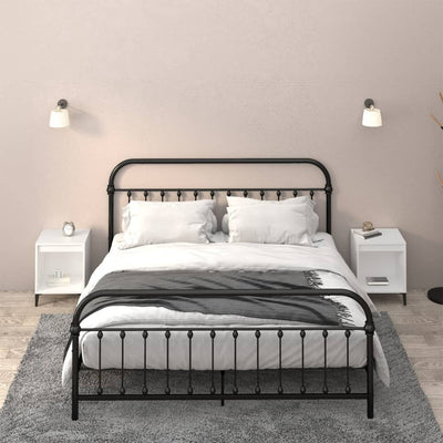 Valkoinen yöpöydät Floru 40x35x50cm (2 kpl)