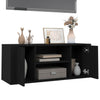 TV-taso musta 100x35x40 cm tekninen puu